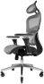 Thumbnail Ergonomic Office Chair with Lumbar Support, Adjustable Armrests, Headrest, and Wheels — Smart Chairs, Nouhaus