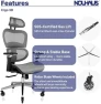 Thumbnail Ergonomic Office Chair with Lumbar Support, Adjustable Armrests, and Headrest — Smart Chairs, Nouhaus