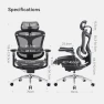 Thumbnail Ergonomic Office Chair with Ultra-Soft 6D Armrests and Dynamic Lumbar Support — Smart Chairs, SIHOO