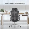 Thumbnail Ergonomic Office Chair with Ultra-Soft 6D Armrests and Dynamic Lumbar Support — Smart Chairs, SIHOO