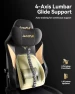 Thumbnail Gaming Chair with Ventilated and Heated Seat, Adjustable Armrests, Lumbar Support, and Footrest — Smart Chairs, AutoFull