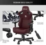 Thumbnail Large Gaming Chair for Adults - Ergonomic Maroon PVC Leather Gaming Seat with Lumbar Support, Comfortable Office Chair... — Smart Chairs, Anda Seat