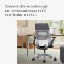 Thumbnail Office Chair with Wheels for Carpet - Ergonomic Work Chair - Comfortable - Intuitive-to-Adjust for Desk - 360-Degree... — Smart Chairs, Steelcase