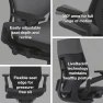 Thumbnail Office Chair with Wheels for Carpet - Ergonomic Work Chair - Comfortable - Intuitive-to-Adjust for Desk - 360-Degree... — Smart Chairs, Steelcase