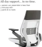 Thumbnail Office Chair with Wheels for Carpet - Ergonomic Work Chair - Comfortable - Intuitive-to-Adjust for Desk - 360-Degree... — Smart Chairs, Steelcase
