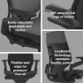 Thumbnail Office Chair with Wheels for Carpet - Ergonomic Work Chair - Comfortable - Intuitive-to-Adjust for Desk - 360-Degree... — Smart Chairs, Steelcase