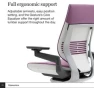 Thumbnail Office Chair with Wheels for Carpet — Smart Chairs, Steelcase
