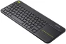 Thumbnail Wireless Touch TV Keyboard with Easy Media Control and Built-in Touchpad — Bluetooth Keyboard, Logitech