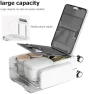 Thumbnail Aluminum Frame PC Carry On Luggage with Tri-Zone Access, Hard Shell, Brake Wheels, Cup Holder, and Phone Holder — Smart Luggage, feilario