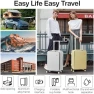Thumbnail Carry On Luggage with Cup Phone Holder and Charger Hard Shell Suitcase — Smart Luggage, mixi