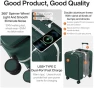 Thumbnail Carry On Luggage with Cup Phone Holder and Charger Hard Shell Suitcases with Spinner Wheels — Smart Luggage, mixi
