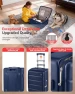 Thumbnail Expandable Carry On Luggage with Cup Holder and USB Charging — Smart Luggage, ISLAND ELEPHANT