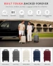 Thumbnail Expandable Carry On Luggage with Top Opening, Cup Holder, USB Charge, and Spinner Wheels — Smart Luggage, ISLAND ELEPHANT