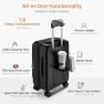 Thumbnail Expandable Hard Shell Suitcase with Top Opening and USB Port — Smart Luggage, CASELLY