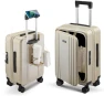 Thumbnail Top Opening Expandable Hard Shell Suitcase with Cup Holder, Phone Holder, and USB Charging Port — Smart Luggage, CASELLY