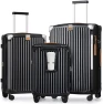 Thumbnail 3 Piece Set Hardside Expandable Luggage with USB Charging Port and Cup Holder — Smart Luggage, Joyway