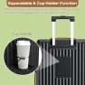 Thumbnail Carry On Luggage with Cup Holder and USB Port, Expandable Capacity, Smart Suitcase with Anti Slip Wheels and Handbag, 3... — Smart Luggage, Joyway