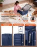 Thumbnail Carry On Luggage with Cup Holder, USB Charge, and Spinner Wheels — Smart Luggage, ISLAND ELEPHANT