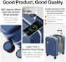 Thumbnail Carry On Luggage with Cup Phone Holder and Charger Hard Shell Suitcases with Spinner Wheels — Smart Luggage, mixi