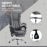 Thumbnail 6 Point Vibration Massage Office Chair with Heat, Adjustable Height, Reclining Backrest and Retractable Footrest — Smart Chairs, Vinsetto