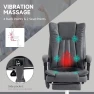 Thumbnail 6 Point Vibration Massage Office Chair with Heat, Adjustable Height, Reclining Backrest and Retractable Footrest — Smart Chairs, Vinsetto