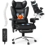 Thumbnail Heated Massage Office Chair with Foot Rest — Smart Chairs, Mvpipi