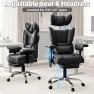 Thumbnail Heated Massage Office Chair with Foot Rest — Smart Chairs, Mvpipi