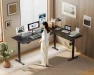 Thumbnail Reversible L Shaped Electric Standing Desk — Standing Desk, OffiGo