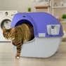 Thumbnail Roll 'n Clean Automatic Self Cleaning Litter Box with Enclosed Lid — Self-Cleaning Litter Box, Omega Paw