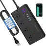 Thumbnail Smart Power Strip Surge Protector with Fast Charge — Smart Plug, XENON