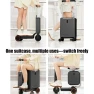 Thumbnail Smart Electric Ride-On Suitcase with USB Charging/Discharging and Combination Lock — Smart Luggage, FENGXCXY