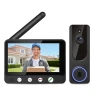 Thumbnail Wireless Doorbell Camera Video Intercom System with Indoor Visual Base Station — Video Doorbell, Daxadripo