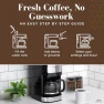 Thumbnail Digital Drip Coffee Maker with Built-In Burr Grinder — Coffee Maker, AMBRISTA