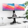 Thumbnail Double Monitor Electric Standing Desk Converter — Standing Desk, Mount-It!