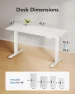 Thumbnail Electric Standing Desk with One-Piece Desktop — Standing Desk, HUANUO