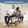 Thumbnail Ergonomic Desk Chair with High Back, Flip-up Armrests — Smart Chairs, Synorla