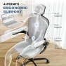 Thumbnail Ergonomic Desk Chair with High Back, Flip-up Armrests — Smart Chairs, Synorla