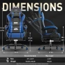 Thumbnail Ergonomic Gaming Chair with Massage Lumbar Support — Smart Chairs, HLDIRECT