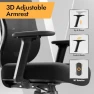 Thumbnail Ergonomic Mesh Office Chair with 3D Adjustable Lumbar Support and 3D Armrests — Smart Chairs, HOLLUDLE