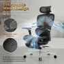 Thumbnail Ergonomic Office Chair with Footrest and Massage Lumbar Support — Smart Chairs, COTYFLY