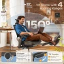 Thumbnail Ergonomic Office Chair with Sync Lumbar Support, Sliding Seat, 4D Arm, 150° Recline, Adjustable Back, Footrest, Aluminum... — Smart Chairs, GABRYLLY