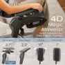Thumbnail Ergonomic Office Chair with Sync Lumbar Support, Sliding Seat, 4D Arm, 150° Recline, Adjustable Back, Footrest, Aluminum... — Smart Chairs, GABRYLLY