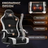 Thumbnail Gaming Chair with Massage & Footrest — Smart Chairs, Homall