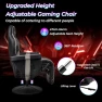 Thumbnail Gaming Chair with Massage, Reclining Backrest, and Retractable Footrest — Smart Chairs, Goplus