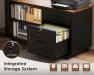 Thumbnail L Shaped Electric Standing Desk with Drawers & File Cabinet Sets — Standing Desk, OffiGo
