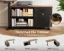 Thumbnail L Shaped Electric Standing Desk with Drawers & File Cabinet Sets — Standing Desk, OffiGo