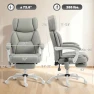 Thumbnail Massage Office Chair with Lumbar Heat, Ergonomic Executive Desk Chair with Adjustable Headrest, Vibration, Reclining,... — Massage Chairs, HOMCOM