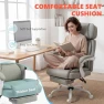 Thumbnail Massage Office Chair with Lumbar Heat, Ergonomic Executive Desk Chair with Adjustable Headrest, Vibration, Reclining,... — Massage Chairs, HOMCOM