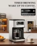 Thumbnail Programmable Drip Coffee Maker with Timer, Keep Hot Plate & Reusable Filter — Coffee Maker, Kismile