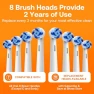 Thumbnail Rotating Electric Toothbrush with 8 Brush Heads — Electric Toothbrush, Bitvae